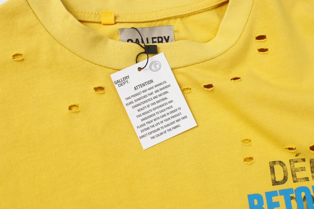 GALLERY.DEPT new summer short-sleeved model number: D3123p110 color: yellow code number: S M L XL
